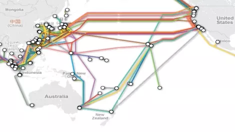 Pacific fibre map