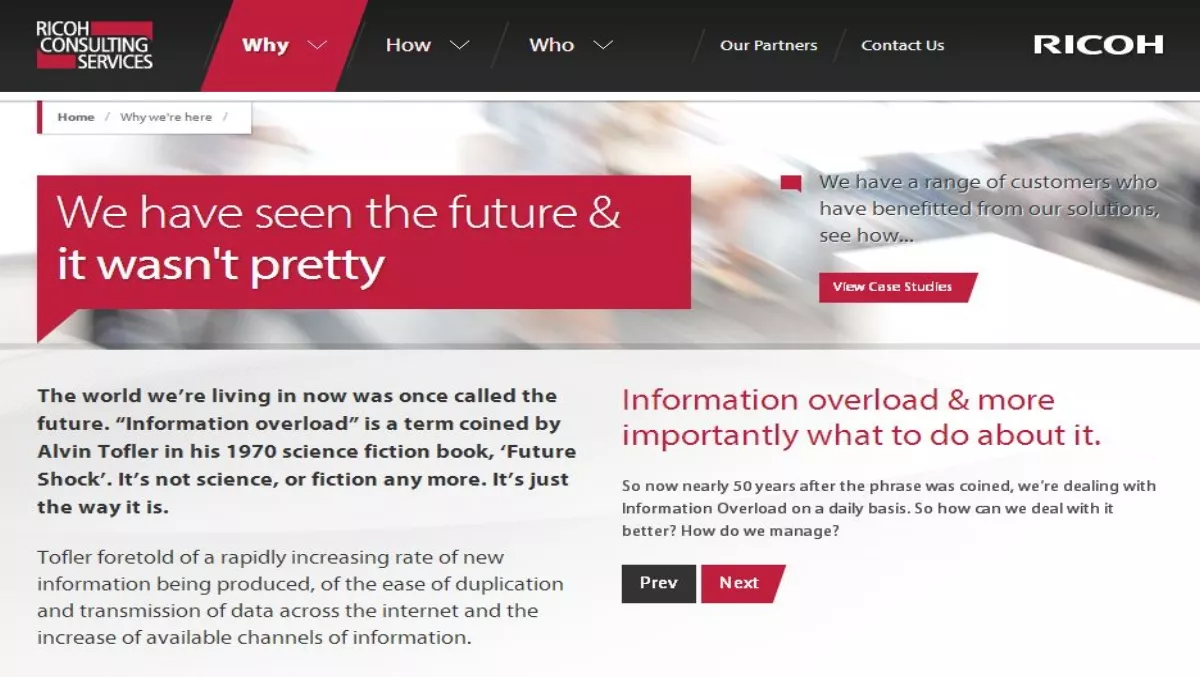 Why would Ricoh get into consulting ?
