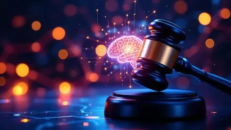 Judges gavel ai circuit brain merging legal tradition artificial intelligence