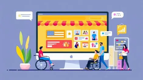 Online shopping website accessibility users wheelchair screen reader computer monitor