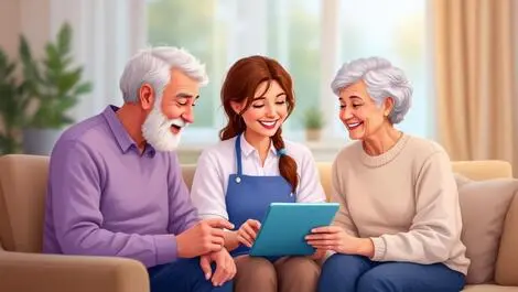 Australian aged care staff compassionate engagement elderly residents digital learning