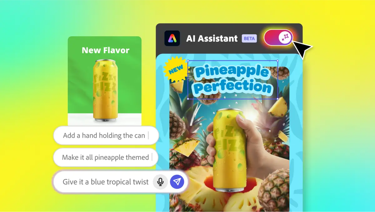 Adobe brings conversational AI Assistant to Express for creators