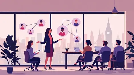 London tech startup office female founder ai agents presentation