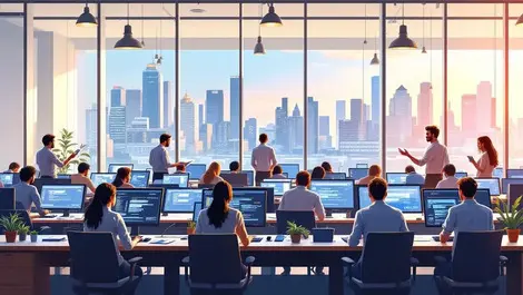 Australian university lab students coding with ai assistant windows