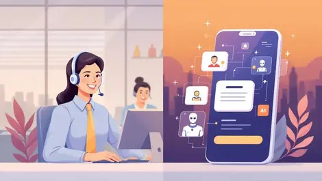 Singapore call center vs ai chatbot digital self service illustration