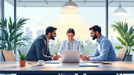 Indian corporate team boardroom collaboration ethical leadership sustainability